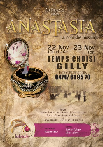 Affiche. Gilly. Comédie musicale Anastasia. 2014-11-22